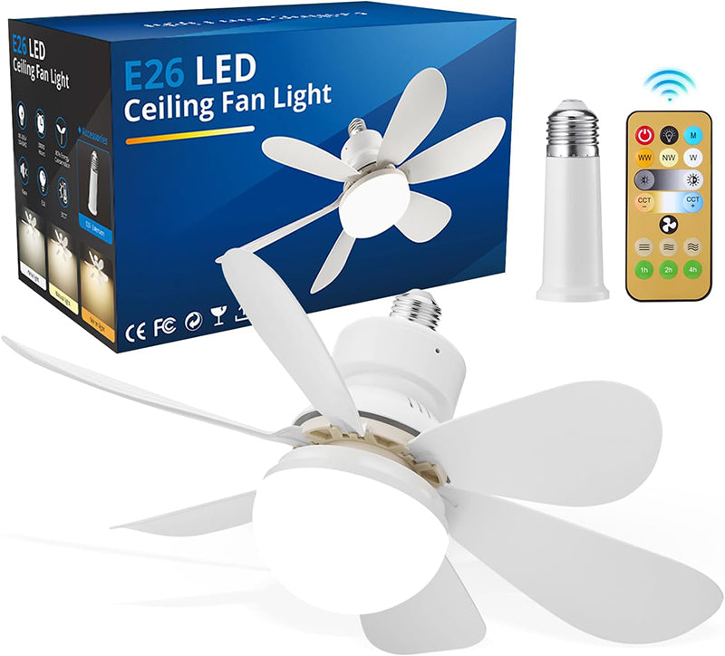 Abanico Socket de techo E26 Led